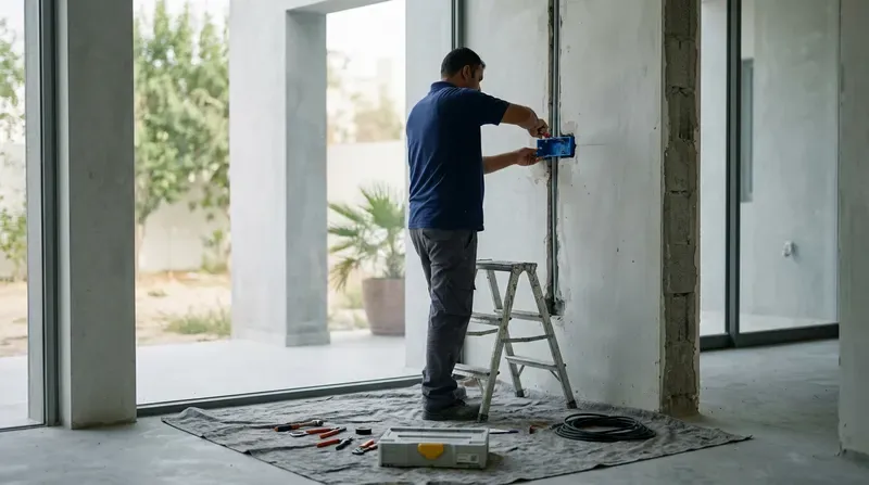 تركيب علب التوصيل للمقابس الكهربائية في دبي