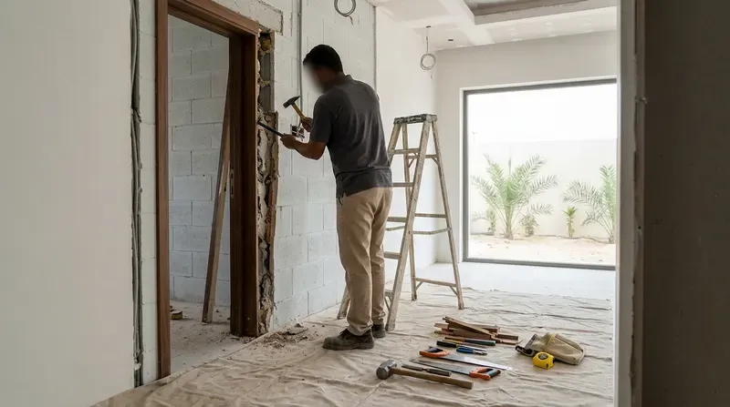 خدمات هدم الأبواب الداخلية الاحترافية في دبي