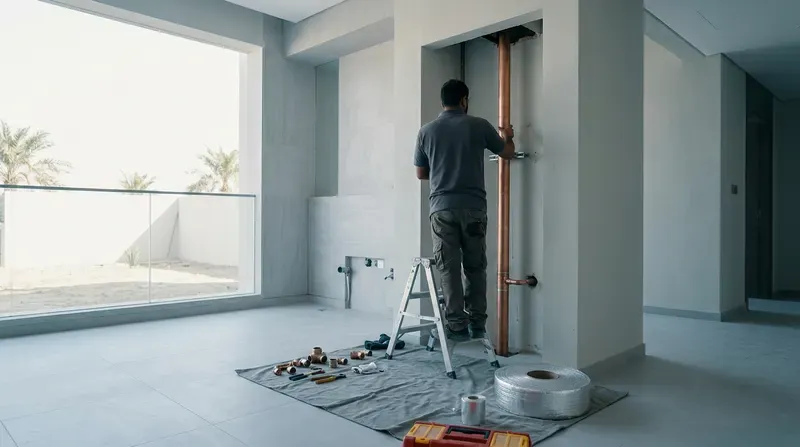 استبدال الأنابيب العمودية في دبي