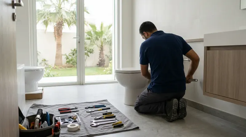 تركيب وإصلاح وصيانة المراحيض في دبي