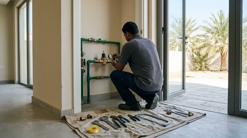تركيب منظم ضغط المياه في دبي